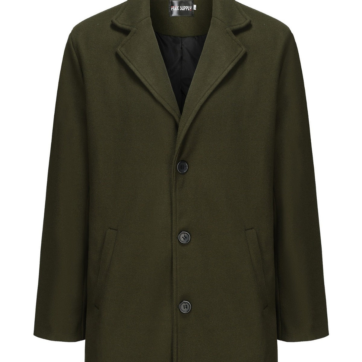 Herren Wollmantel Einfach Elegant