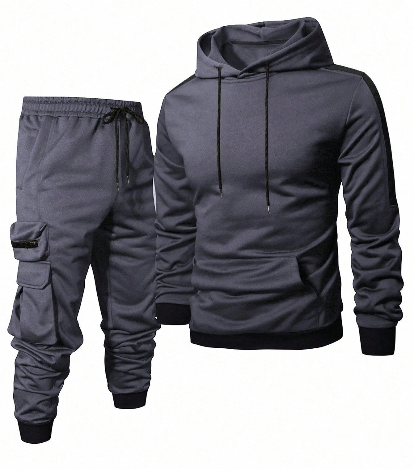 Herren Jogginganzug Komfortabel mit Taschen Sportlich