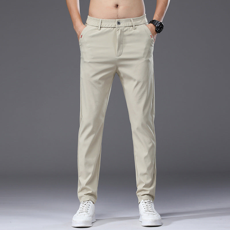 Herren Chino-Hose Bequem Elastisch Modern