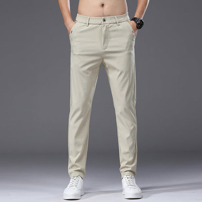 Herren Chino-Hose Bequem Elastisch Modern