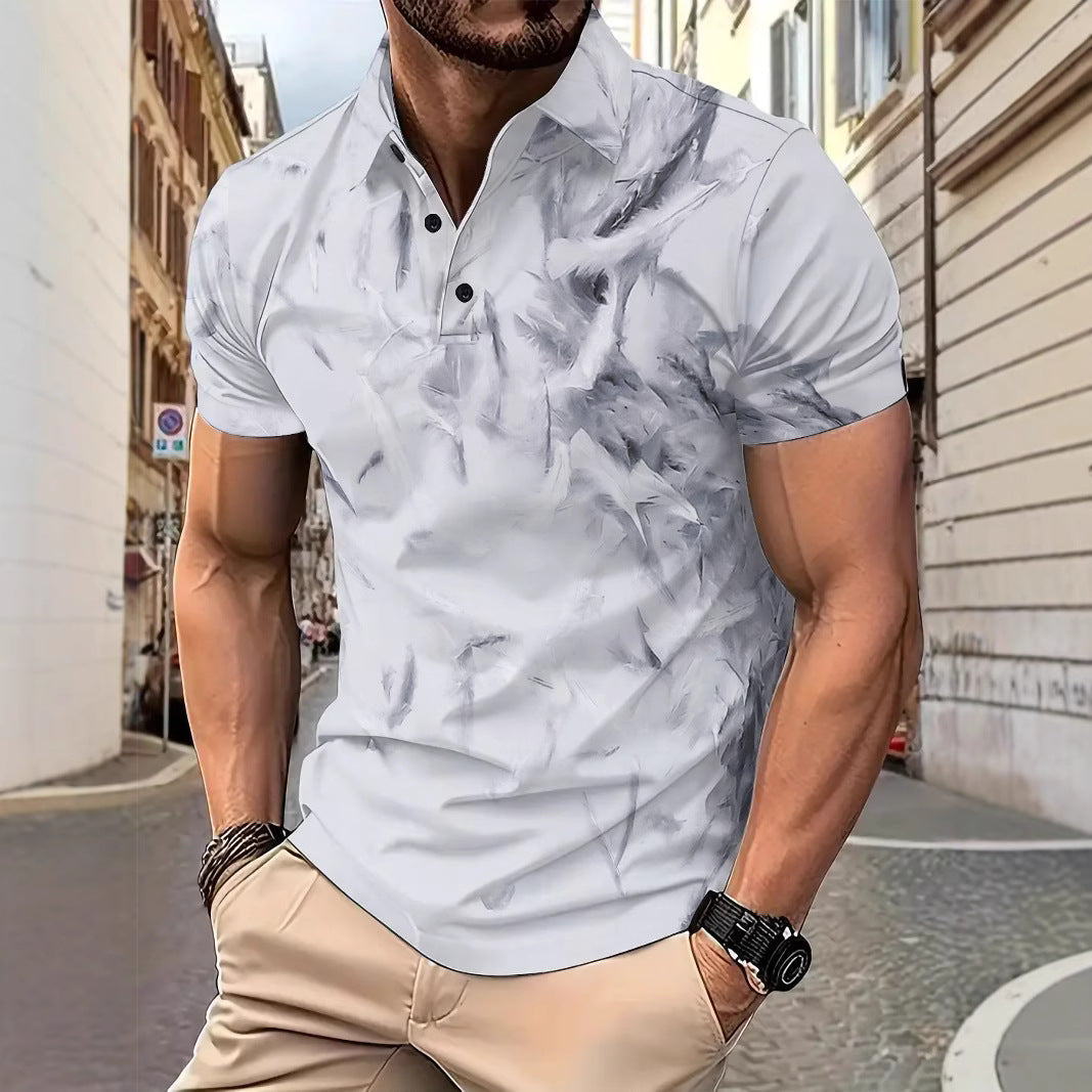 Herren Poloshirt Kurzarm Modern Strukturstoff - BerlinGlamour
