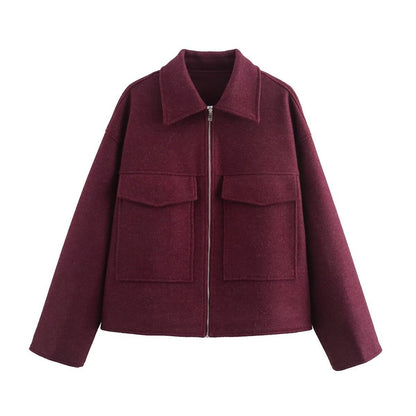 Wärmeisolierte Damen Winterjacke Isolierende Overshirt