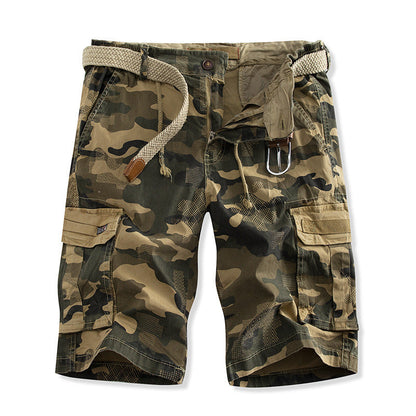Herren Cargo Shorts Praktisch Vieltaschen Verstellbar - BerlinGlamour