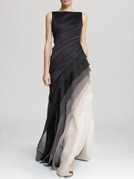 Elegantes Abendkleid Mehrschichtig Frauenkleid Luxus - BerlinGlamour