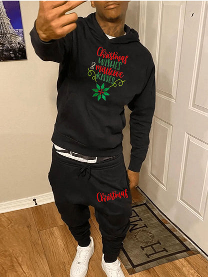 Herren Weihnachtspyjama Set mit Hoodie und Jogginghose - BerlinGlamour
