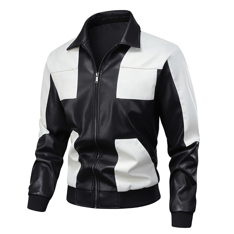 Lederjacke Herren Retro-Stil Elegant Schwarz - BerlinGlamour