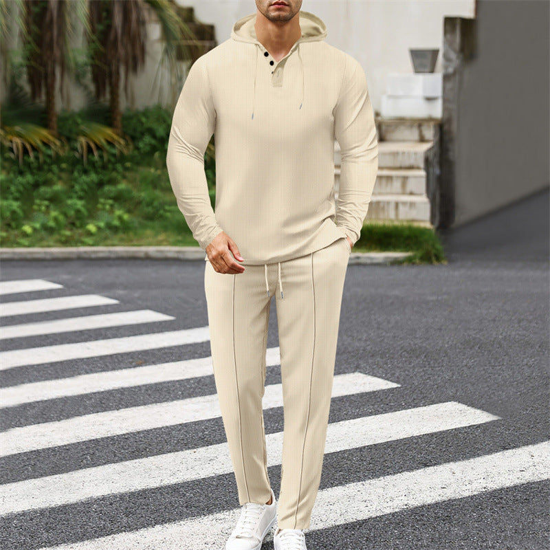 Herren Hoodie-Set Sportlich Modern mit Kapuze