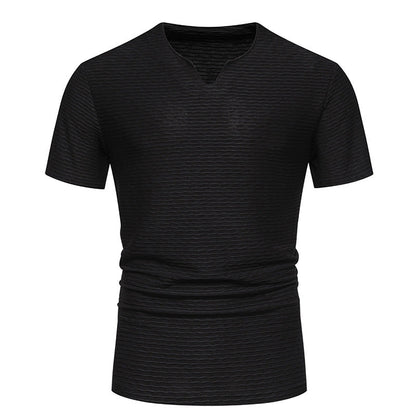 Herren T-Shirt Kurzarm Wellenmuster Trendig Sommer