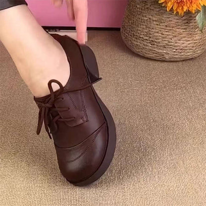 Damen Schnürschuhe Komfortabel Rutschfest Modern