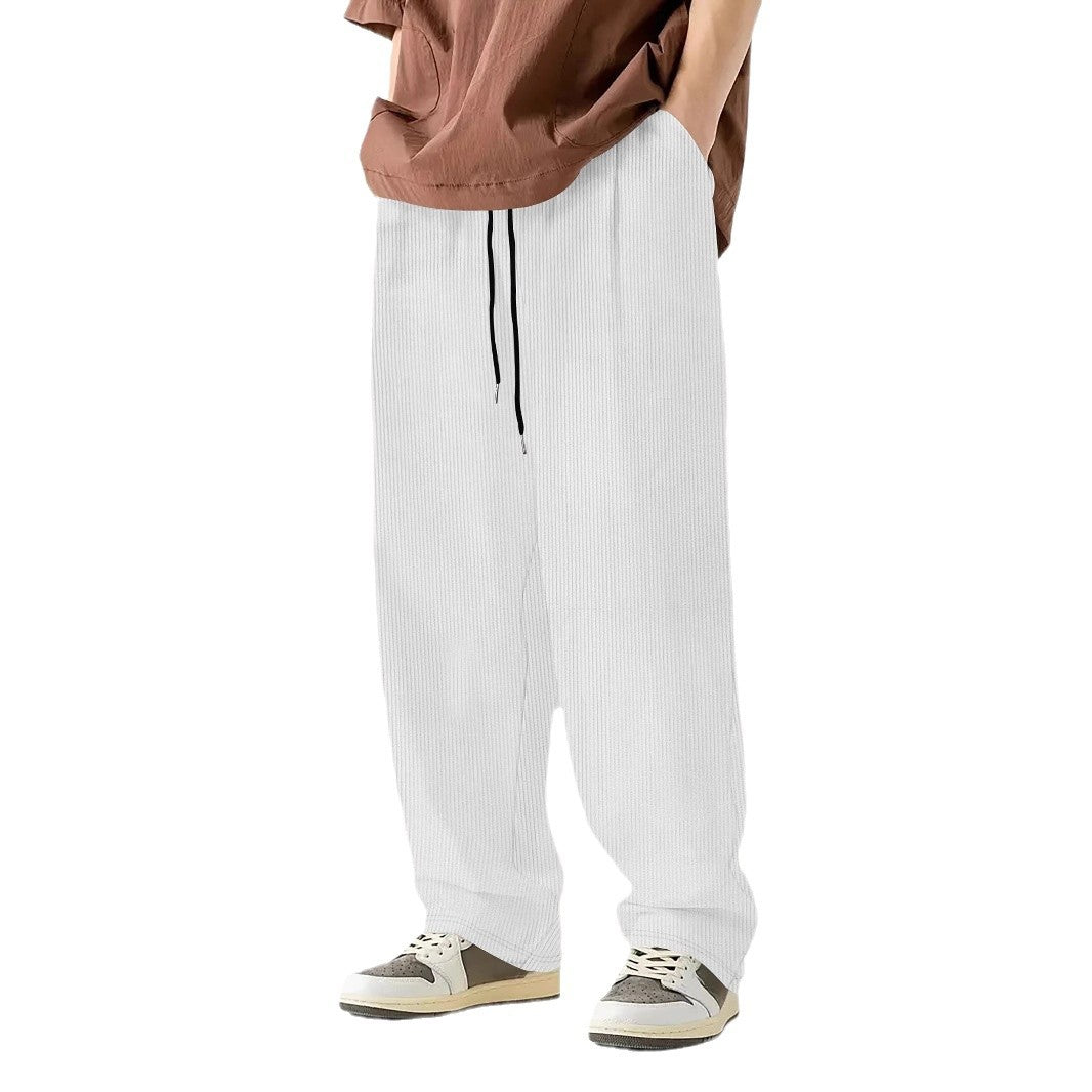 Bequeme Herren Ripp Hose Elastischer Bund Stretch