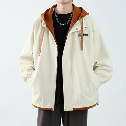 Herren Übergangsjacke Hoodie mit Taschen Wasserabweisend