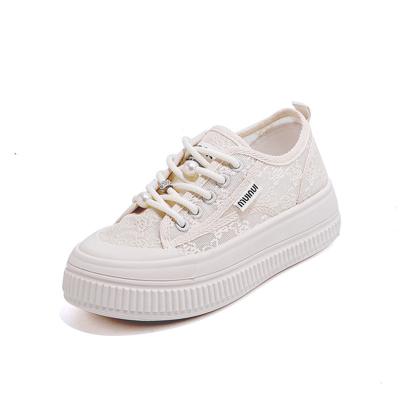 Damen Sneaker Plateau Spitze Modisch Größe 36-41
