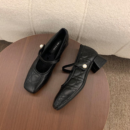 Damen Ballerinas Elegantes Design mit Riemchen