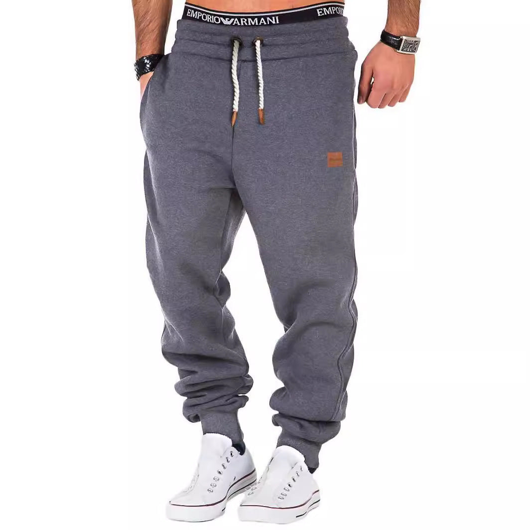 Bequeme Herren Sweathose Elastisch Mit Kordelzug