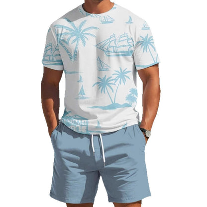 Herren Kurzarm-Shirt Maritim Relaxed Fit Sommer