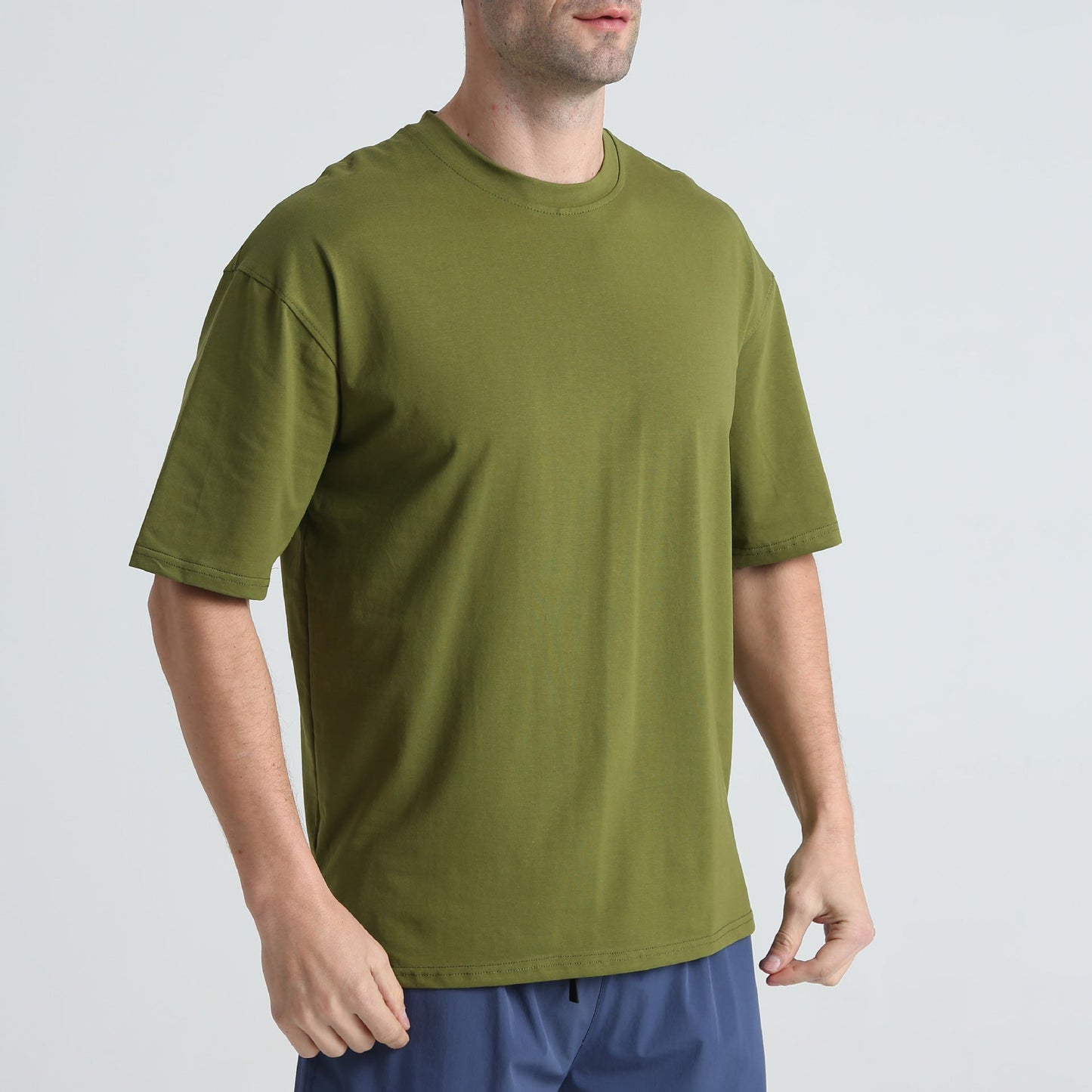 Herren T-Shirt Bequem Loose Fit aus Baumwolle