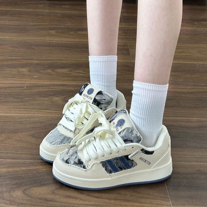 Damen Sneaker Sportlich Robust Einzigartig Design