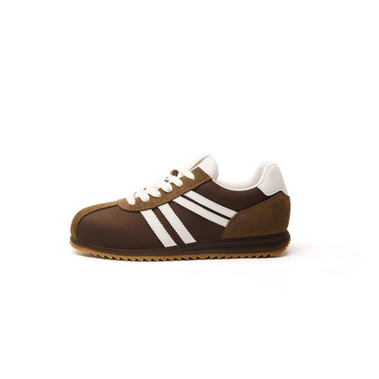 Damen Sneaker Retro Laufschuhe Wildleder Optik Frauen Schuhe