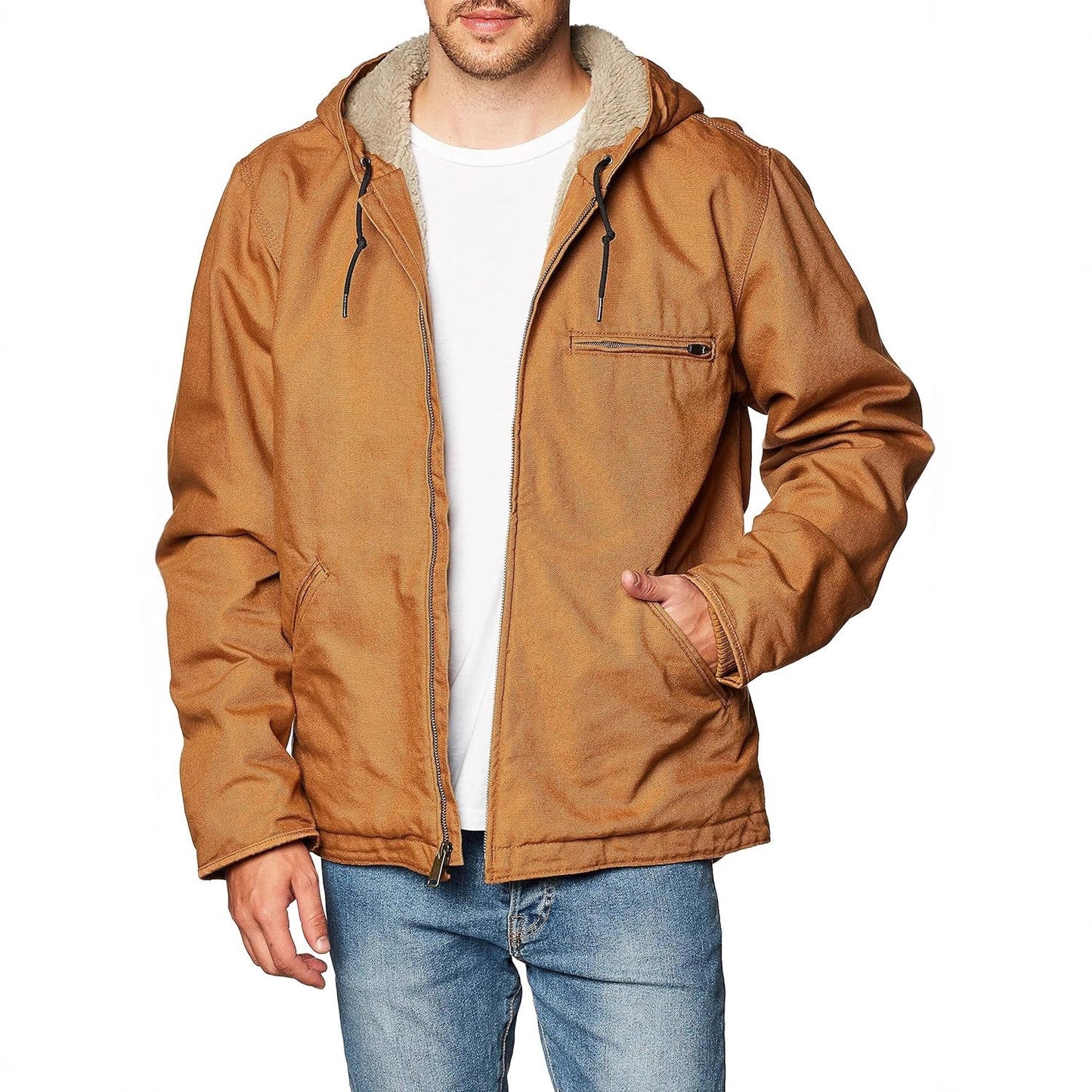 Herren Winterjacke Winddicht Fleece Isoliert Praktisch