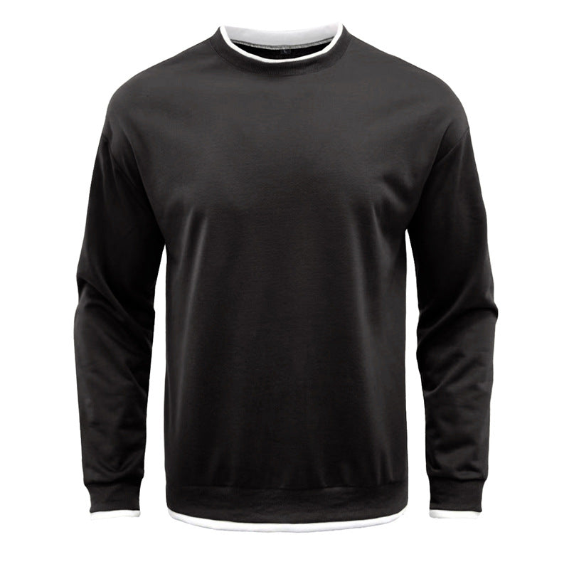 Herren Sweater Langarm Strukturiert Modern