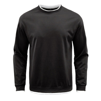 Herren Sweater Langarm Strukturiert Modern