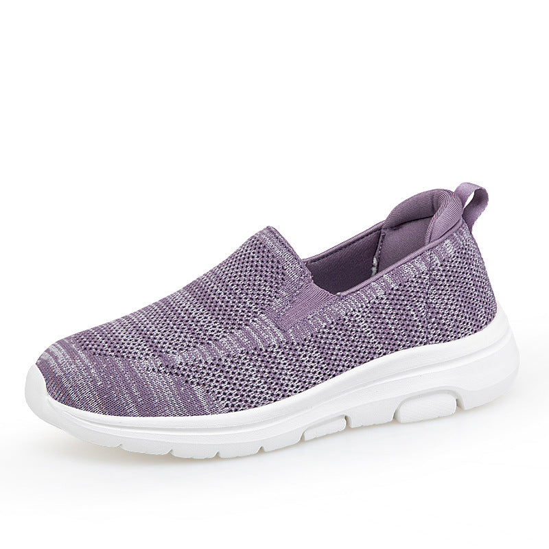 Damen Fitnessschuhe atmungsaktiv Mesh Slip-On Sneaker