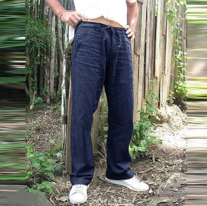 Herren Freizeithose Bequem mit Kordelzug und großen Taschen