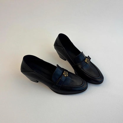 Damen Mokassins mit Schmuck Luxus Elegante Schuhe