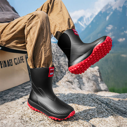 Herren Gummistiefel Rutschfest Wasserdicht Outdoor