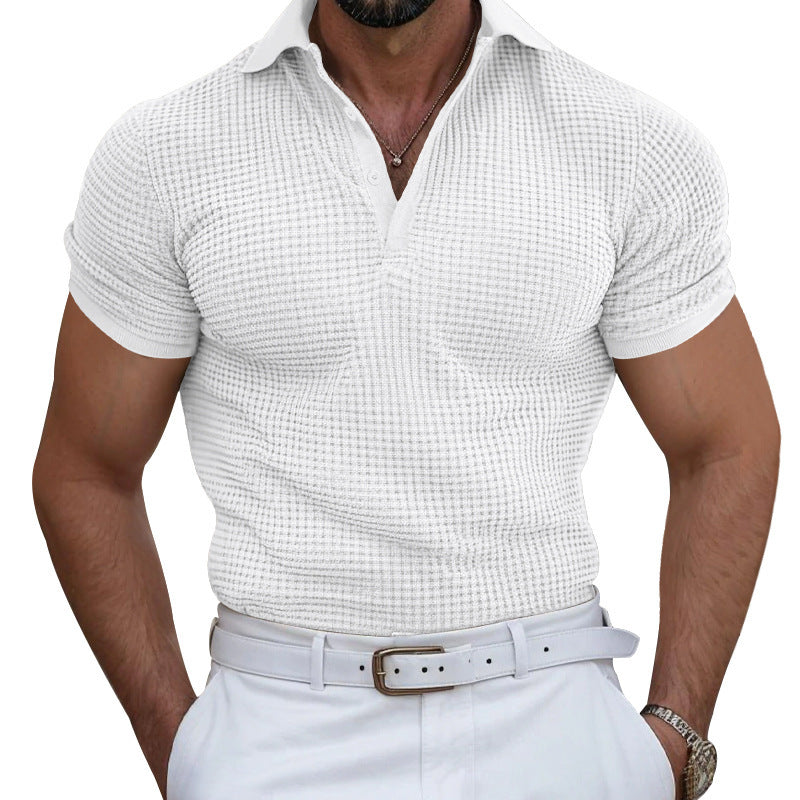Herren Poloshirt atmungsaktiv Struktur Optik Berlin