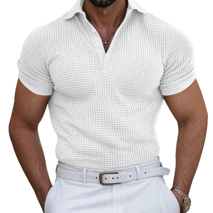 Herren Poloshirt atmungsaktiv Struktur Optik Berlin