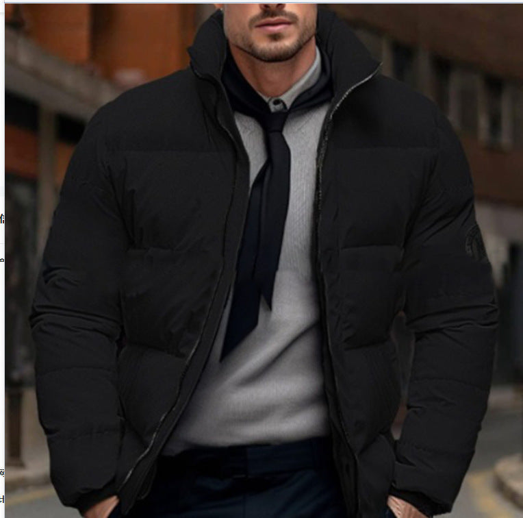 Herren Winterjacke Steppjacke Hochkragen Verstellbar Warm