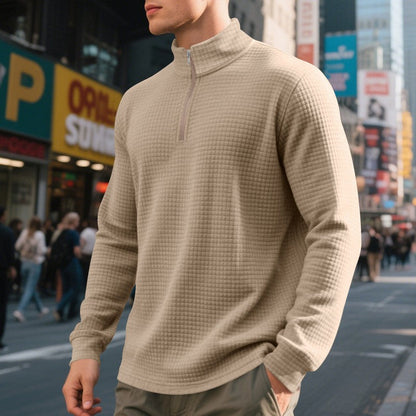Herren Pullover Moderner Reißverschluss Hochkragen Trendy