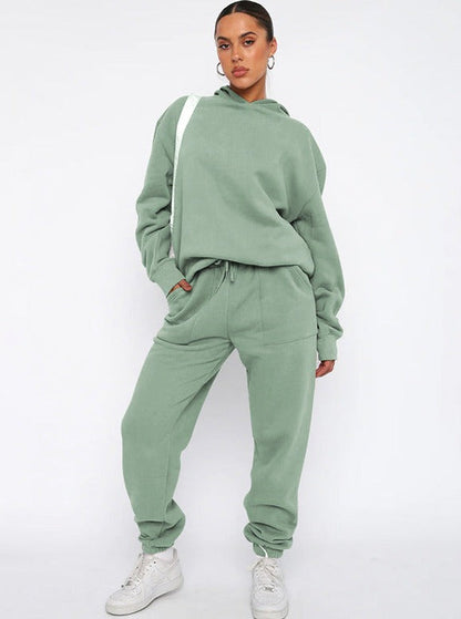 Kuscheliges Hoodie Jogger Set Damen Weich