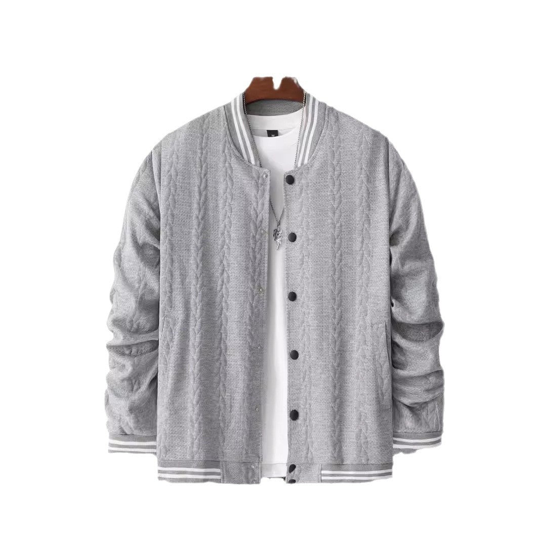 Herren Collegejacke Modern Classic Streifen Jacke