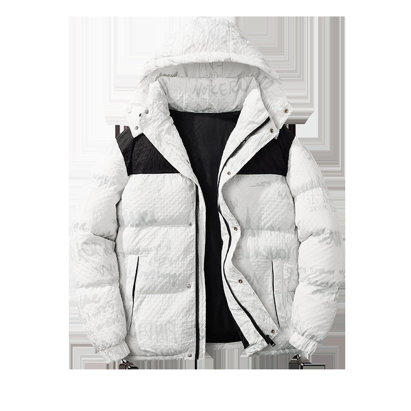 Herren Daunenjacke Modisch Warm mit Kapuze