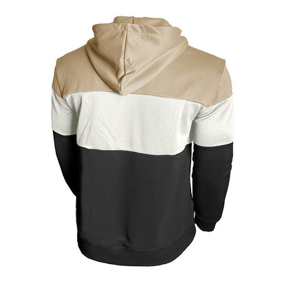 Herren Kapuzenpullover Modern Blockfarben Design