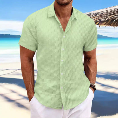 Herren Sommerhemd Modern Strukturiert Berlin Style - BerlinGlamour
