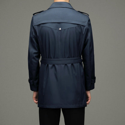 Herren Trenchcoat Elegant Modern Langschirmig