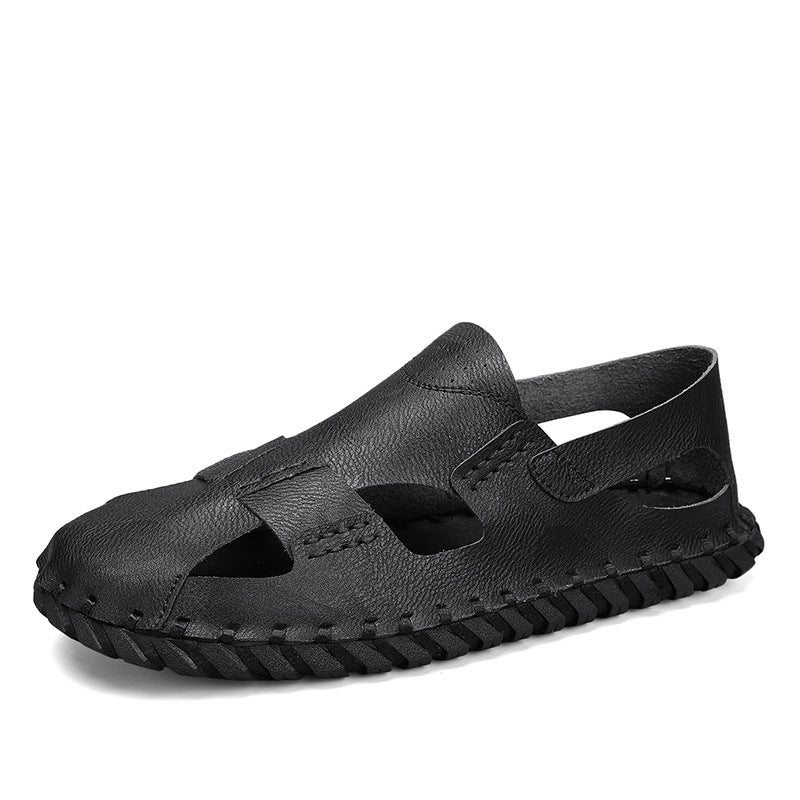 Damen Sandalen Leder Sommer Schuhe Comfort