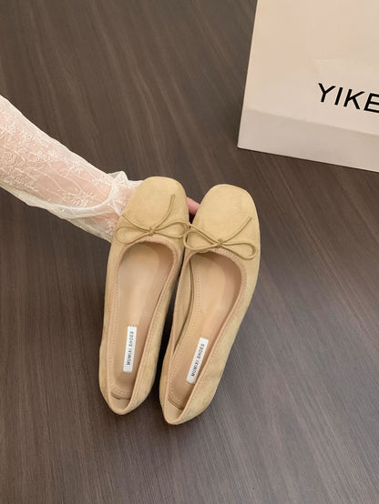 Damen Mokassins mit Schleifen Damen Schuhe Elegante Mode
