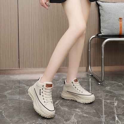 Damen Sneaker High-Top Sportlich Komfortabel Rutschfest