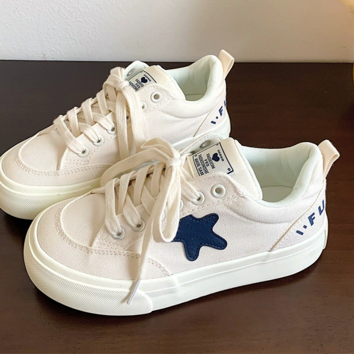 Damen Sneaker Leinen Bequem Komfort Schuhe Modisch