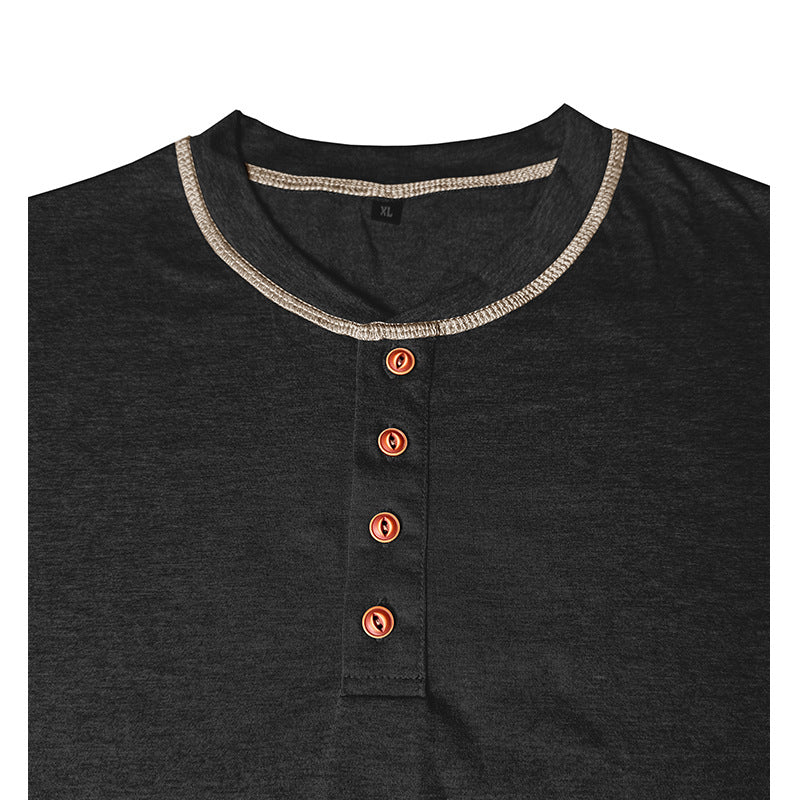 Elegantes Herren Langarmshirt mit Knöpfen Modern