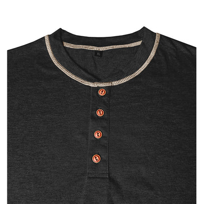 Elegantes Herren Langarmshirt mit Knöpfen Modern