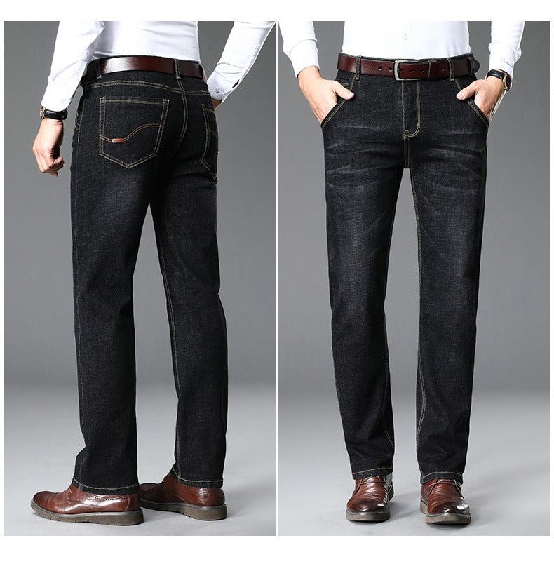 Herren Jeans Bequem Lässig Business Style