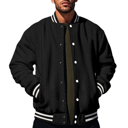 Herren Strickjacke Sportlich Lässig mit Kontrastdetails