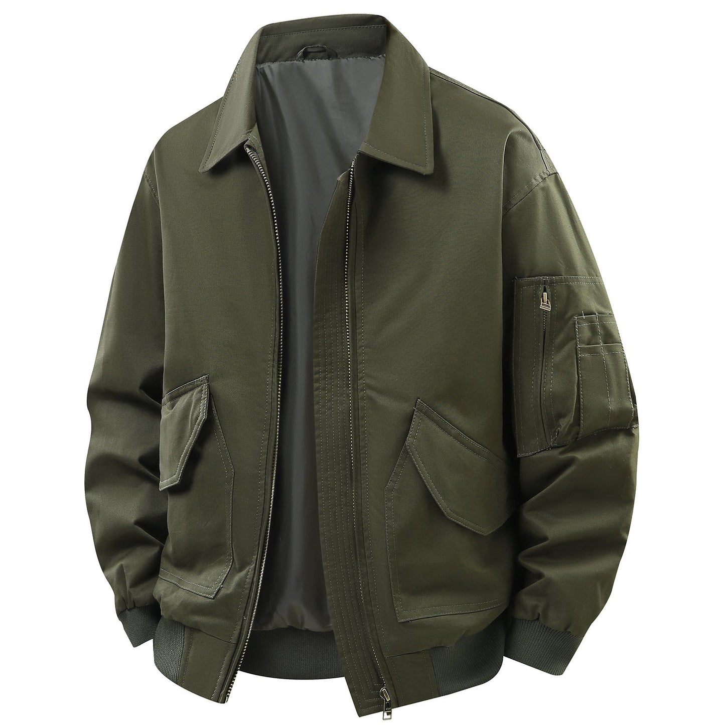 Herren Outdoor-Jacke Funktionell Wasserdicht Mit Vielen Taschen