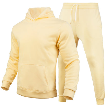 Herren Sportanzug Bequem Kapuze Elastisch Schwarz