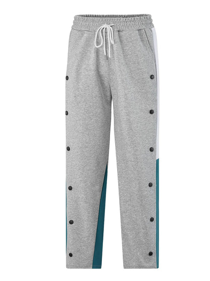 Herren Sport Hose Atmungsaktiv mit Druckknöpfen